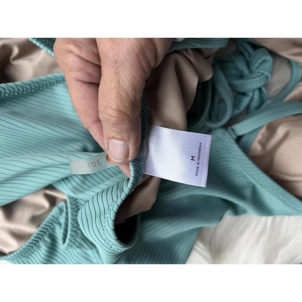 Shade and Shore Ribbed One-Piece Swimsuit in Teal - Picture 8 of 8